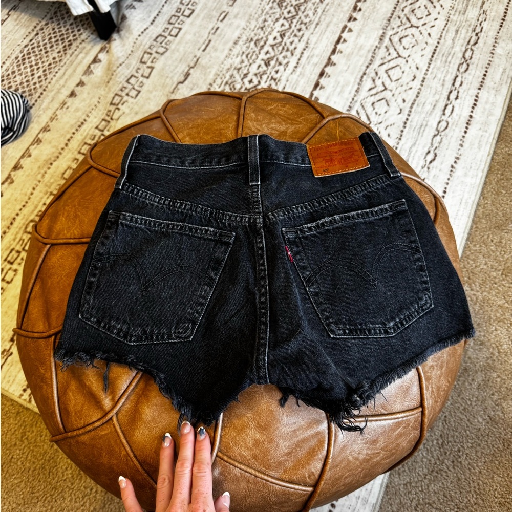 Levi's Black Jean Shorts for Women